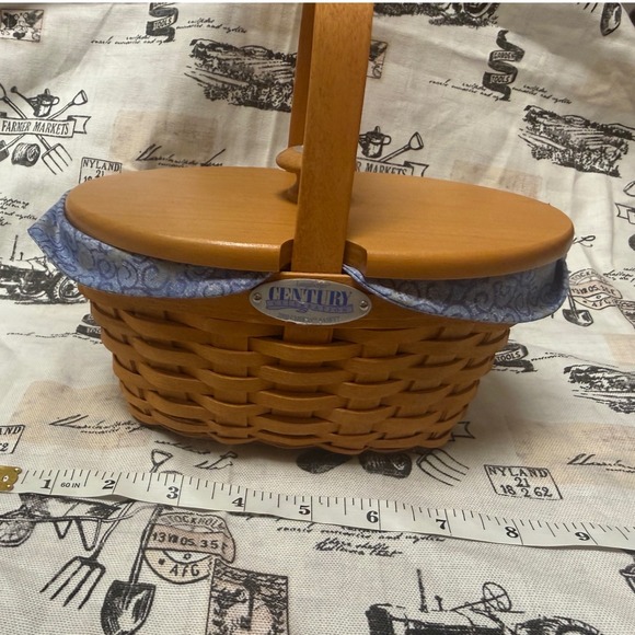 Longaberger Other - Longaberger 2000 Century Celebration Cheers Basket Lid Liner Protector Blue Star